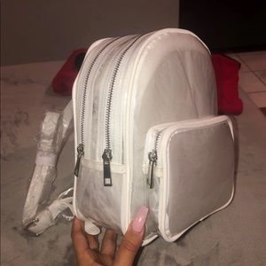 forever 21 clear mini backpack